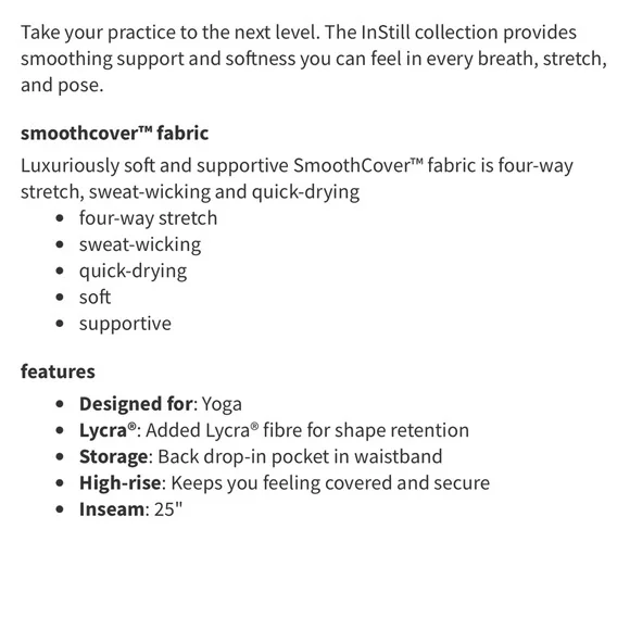 Lululemon | instill high rise leggings | size 4 - Picture 4 of 11